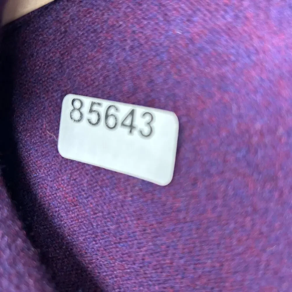 JOSEPH & LYMAN Sweater Mens XXL 100% Cashmere Polo Golf Jumper Pullover Purple